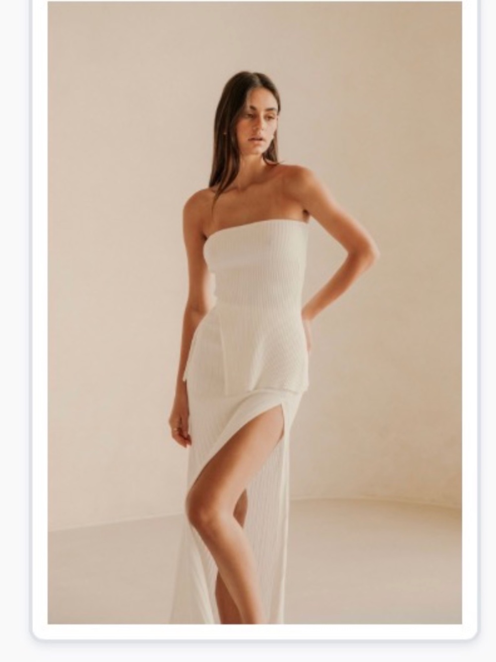 Sabo Saria Skirt Set in White